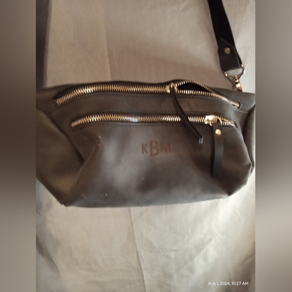 Kbm Leather Crossbody Sling Bag